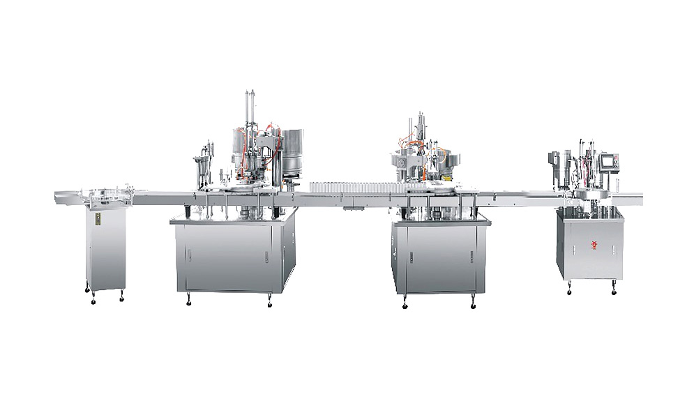 YGX-Q氣霧劑理、灌封,、蓋,、貼聯(lián)動生產(chǎn)線